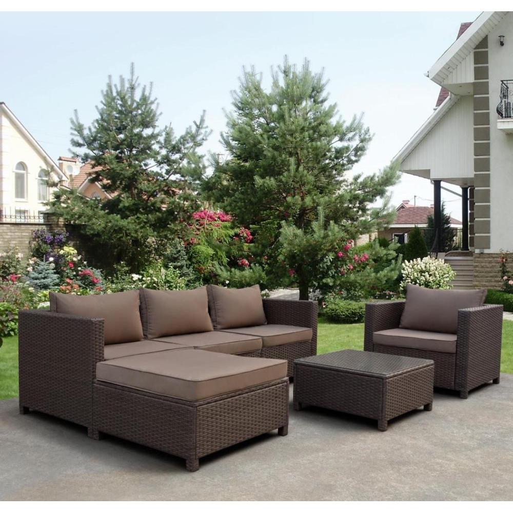 Комплект мебели ротанг YR821A Brown/Beige