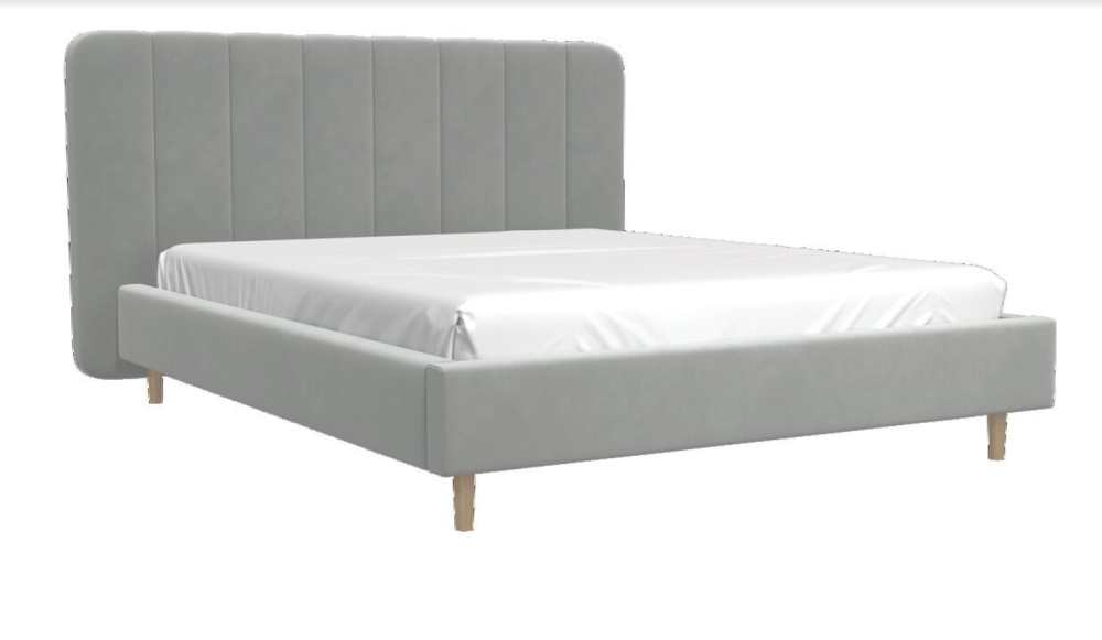 Кровать РИНО 160*200 c подъемным механизмом (светло-серый, 1